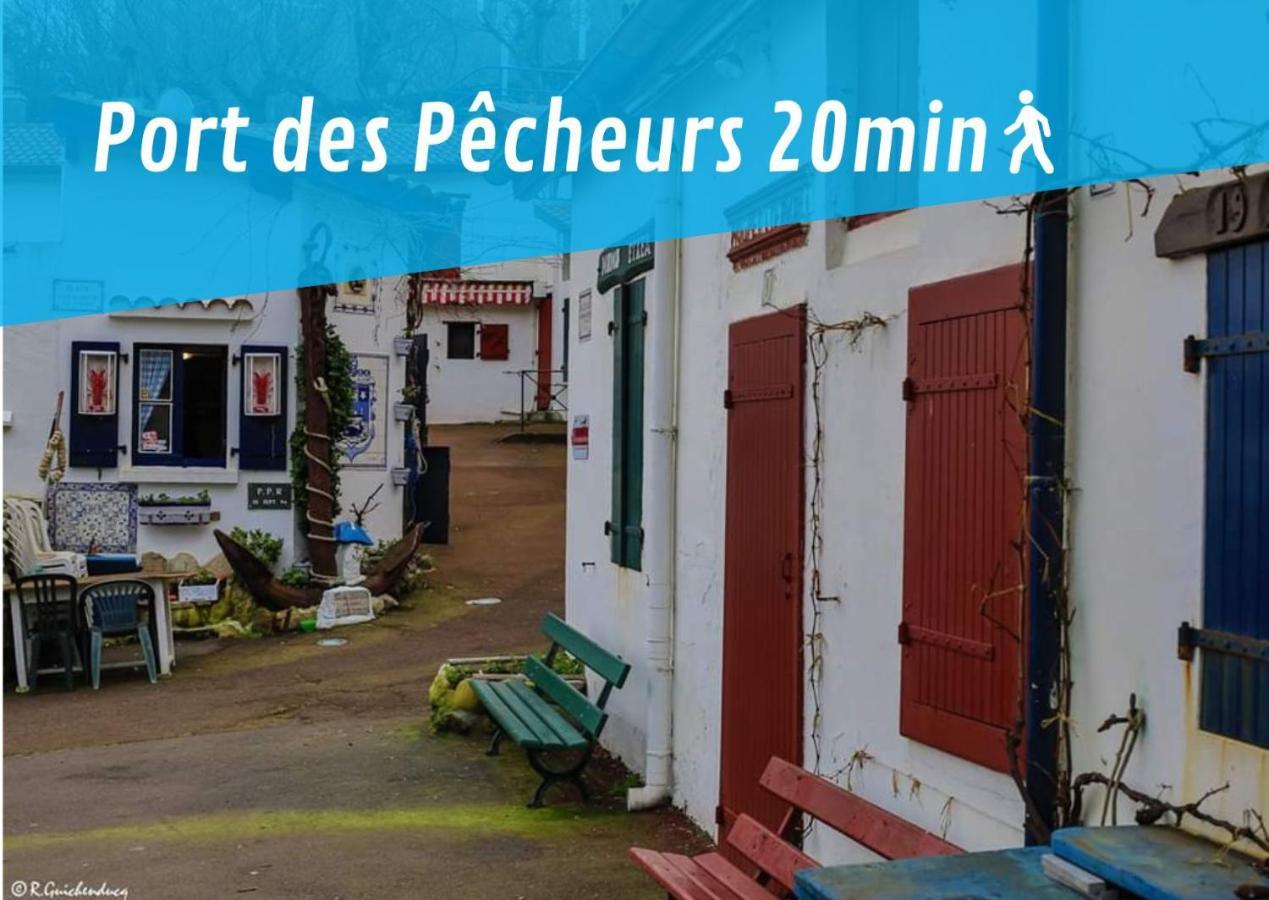 Lalanne Btz, Duplex Jardinet Pres De La Plage Biarritz Luaran gambar